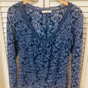 Anthropologie Blue Top